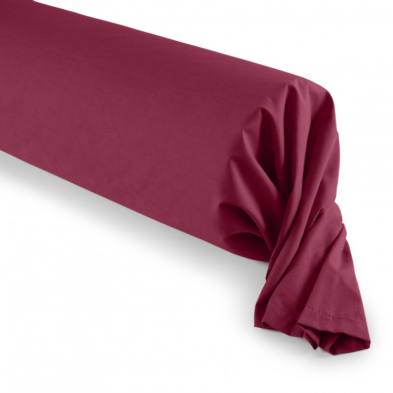 Taie de traversin Rouge 45 x 185 cm / 100% Coton / 57 fils/cm²