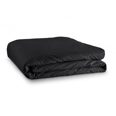 Housse de couette 240 x 220 unie noire 100% Coton / 57 Fils/cm²