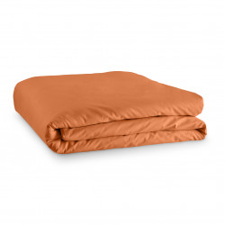 Housse de couette Orange 260 x 240 cm / 100% Coton / 57 Fils/cm² pour lit 2 places "King Size"