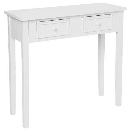 Console déco 2 tiroirs "Charme" Atmosphera