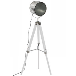 Lampadaire trépied pin "Ebor" Hauteur 150 cm Atmosphera