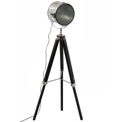 Lampadaire trépied pin "Ebor" Hauteur 150 cm Atmosphera