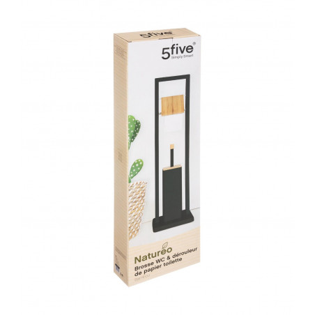 Brosse WC + Dérouleur papier "Natureo" Atmosphéra