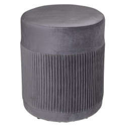 Pouf en velours "Nofy" Hauteur 38 cm Atmosphera
