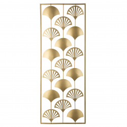 Déco murale métal "Feuilles Or" 30 x 80 cm Atmosphera