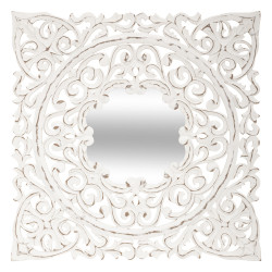 Miroir sculpté "Fanny" 58 x 58 cm Atmosphera