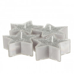 Lot de 4 Bougies Etoile chauffe plat pailleté "Spécial Fêtes" Atmosphera.