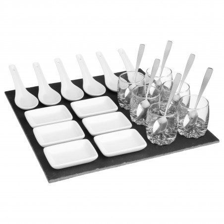 Ensemble dégustation apéritif 25 pièces Secret de Gourmet