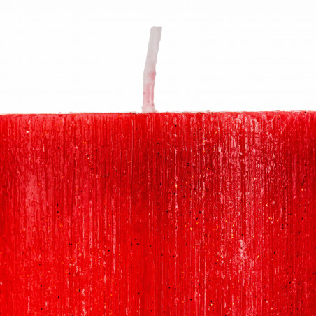 Bougie pailletée Hauteur 12 cm "Spécial Fêtes" Atmosphera.