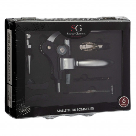 Coffret sommelier professionnel 6 pièces Secret de Gourmet