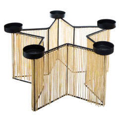 Photophore "Chaines étoile" centre de table Atmosphera