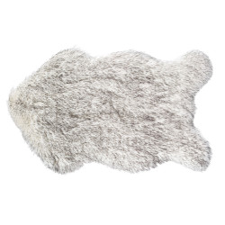 Tapis peau de mouton en fourrure synthétique 60 x 90 cm Atmosphéra