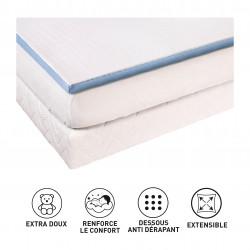 Surmatelas Lestra Fjord à mémoire de forme 160 x 200 cm Lestra