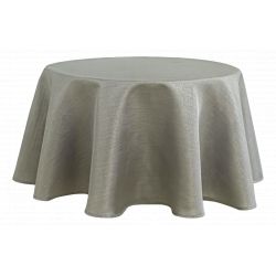Nappe anti tache ronde "Paillettes" 160 cm (4 à 6 couverts)