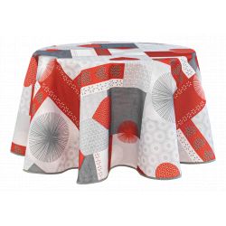 Nappe anti tache ronde "Estelle" 160 cm (4 à 6 couverts)