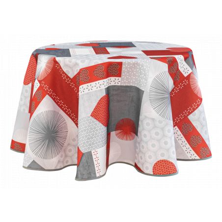 Nappe anti tache ronde "Estelle" 160 cm (4 à 6 couverts)