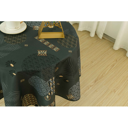 Nappe anti tache ronde "Vickye" 160 cm (4 à 6 couverts)