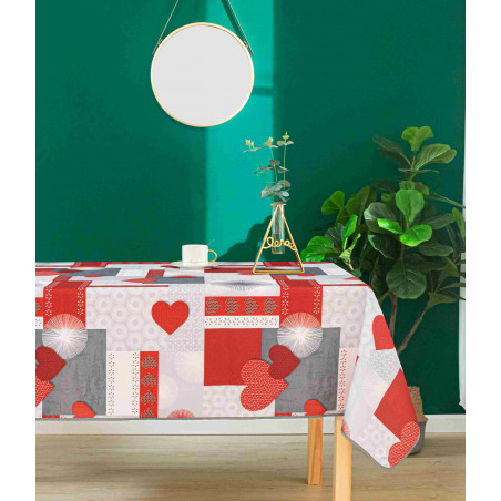 Nappe anti tache rectangulaire "Estelle" 145 x 240 cm (6 à 10 couverts)
