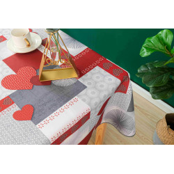 Nappe anti tache rectangulaire "Estelle" 145 x 240 cm (6 à 10 couverts)