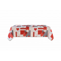 Nappe anti tache rectangulaire "Estelle" 145 x 240 cm (6 à 10 couverts)