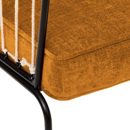 Fauteuil "Anzio" tissu chenille Atmosphera