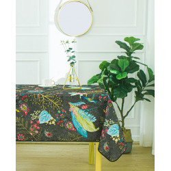 Nappe anti tache rectangulaire "Colibri" 145 x 300 cm (8 à 12 couverts)