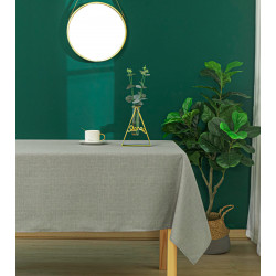 Nappe antitache unie perle rectangulaire 145 x 240 cm