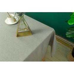 Nappe antitache unie perle rectangulaire 145 x 240 cm