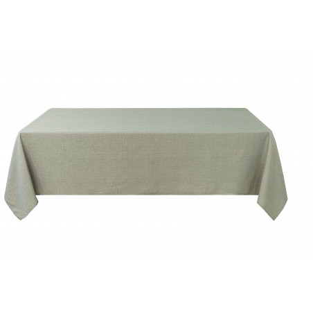 Nappe antitache unie perle rectangulaire 145 x 240 cm