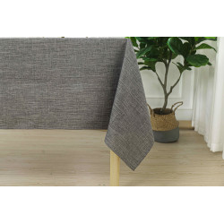 Nappe antitache unie anthracite rectangulaire 145 x 240 cm