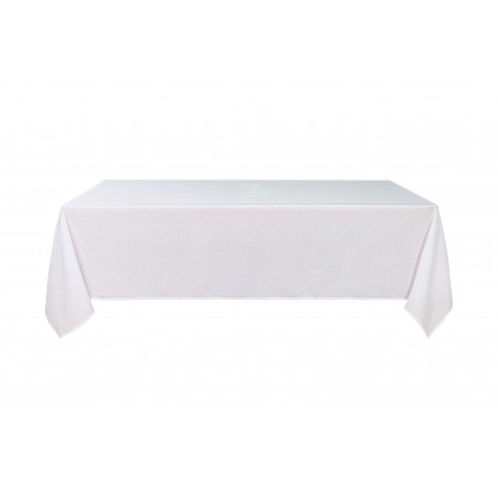 Nappe antitache unie blanche rectangulaire 145 x 240 cm
