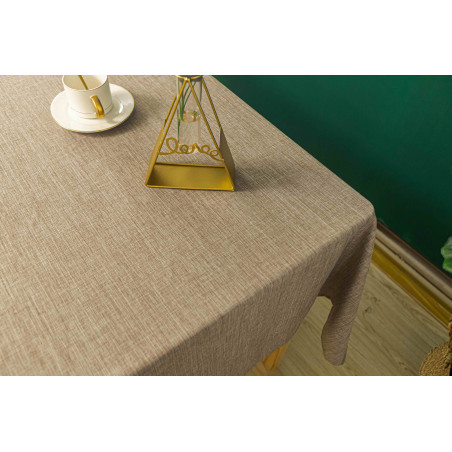 Nappe anti tache rectangulaire taupe
