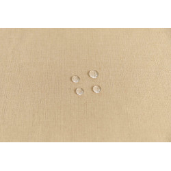 Nappe antitache unie beige ronde 160 cm
