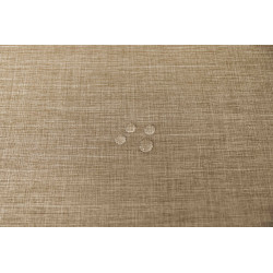 Nappe antitache unie taupe ronde 160 cm