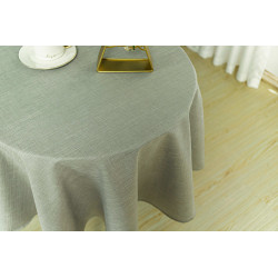 Nappe antitache unie perle ronde 160 cm