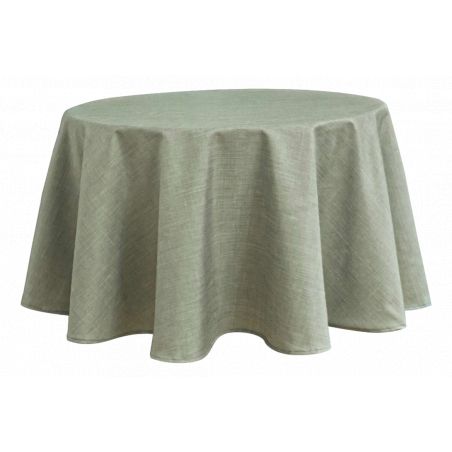 Nappe antitache unie perle ronde 160 cm