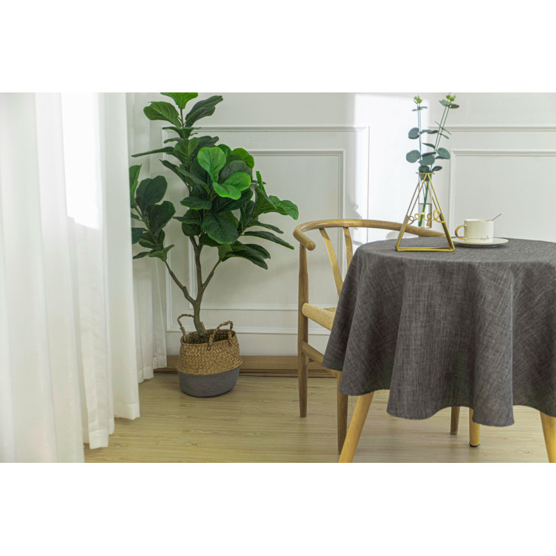 Nappe anti tache ronde anthracite