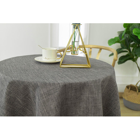 Nappe anti tache ronde anthracite