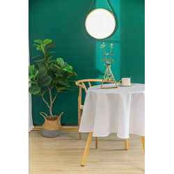 Nappe anti tache ronde blanc