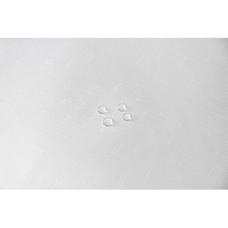 Nappe antitache unie blanche ronde 160 cm