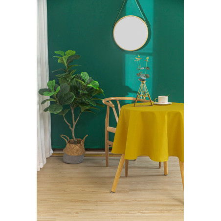 Nappe anti tache ronde moutarde