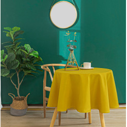 Nappe anti tache ronde moutarde