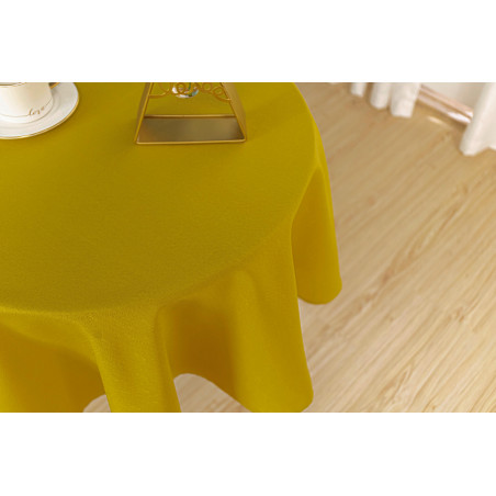 Nappe anti tache ronde moutarde