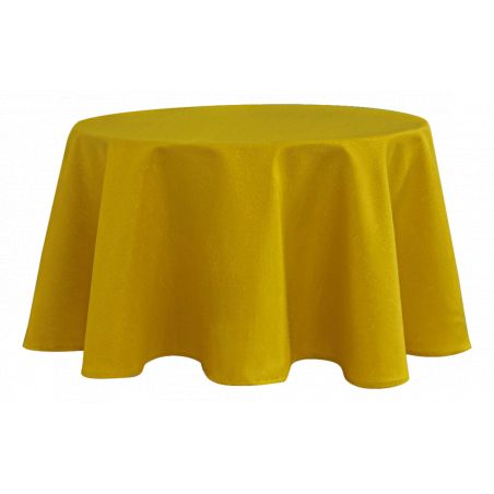 Nappe anti tache ronde moutarde