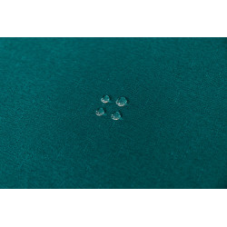 Nappe anti tache ronde bleu paon