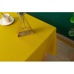 Nappe anti tache rectangulaire moutarde