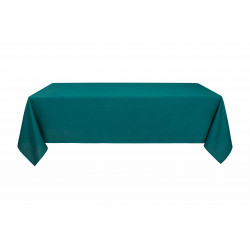 Nappe anti tache rectangulaire bleu paon