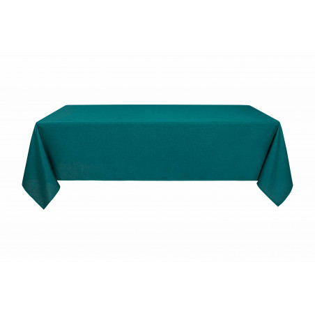 Nappe anti tache rectangulaire bleu paon