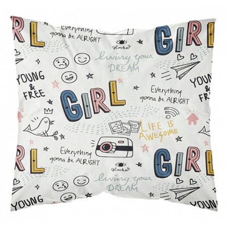 Parure de couette 140 x 200 "Girly" Microfibre