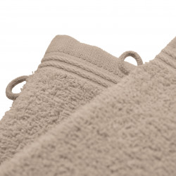 Lot de 2 gants de toilette éponge "Spa" 15 x 21 cm / 400 gr/m²